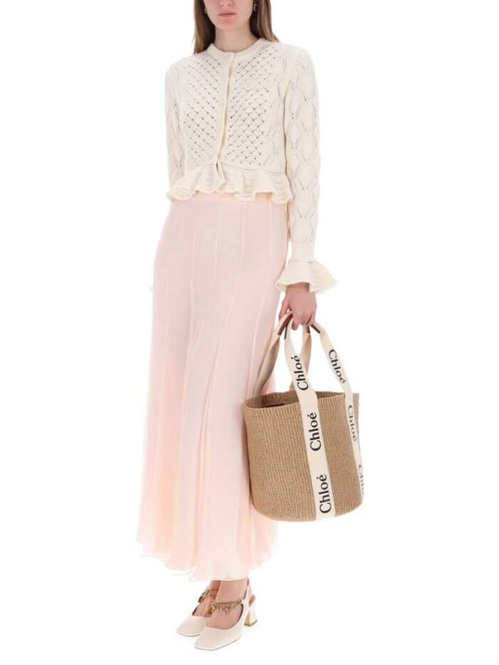 CHLOÉ SILK MUSLIN MAXI SKIRT