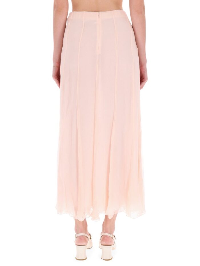 CHLOÉ SILK MUSLIN MAXI SKIRT