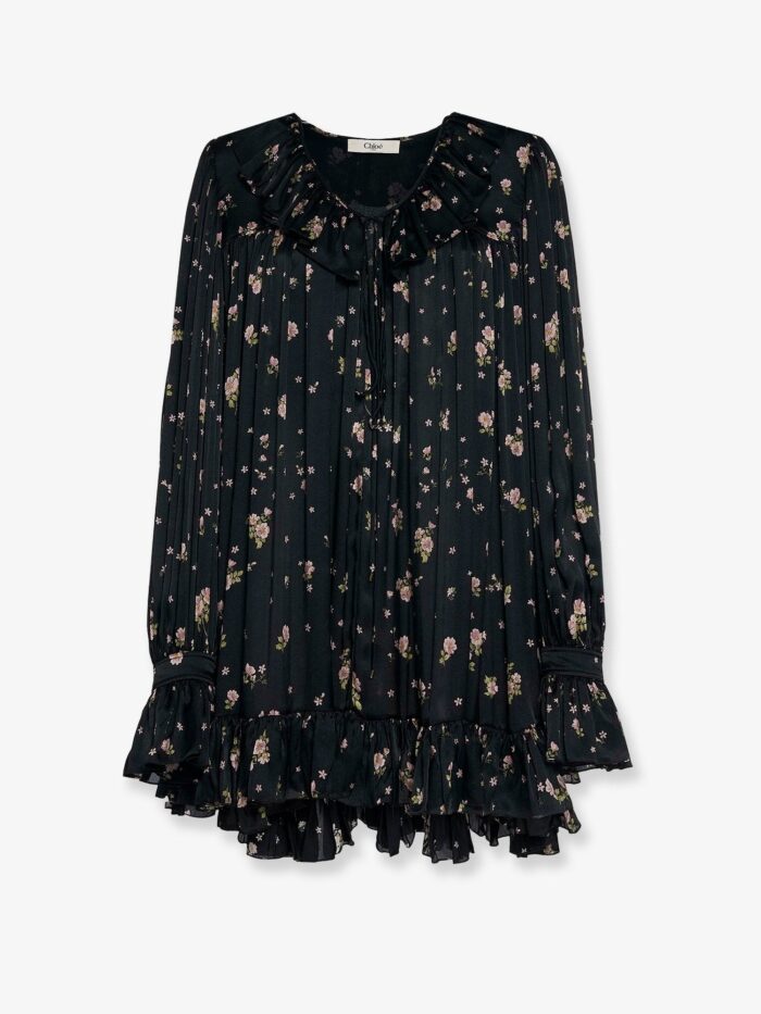 CHLOE' Silk Short Dress