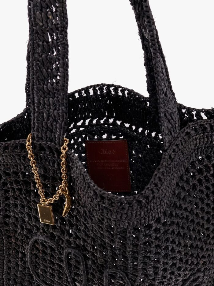 CHLOE' Summer Banana Rafia Tote Bag