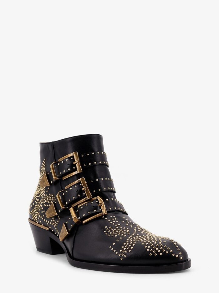 CHLOE' Susan Leather Boots With Metal Details