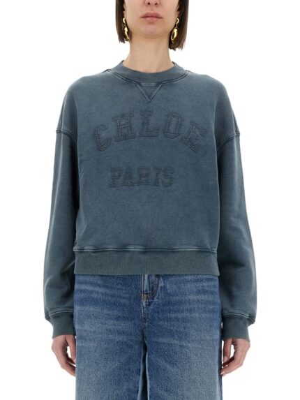 CHLOE' SWEATSHIRT WITH LOGO