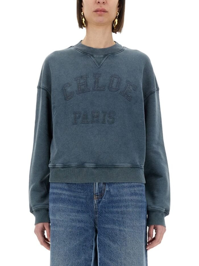 CHLOE' SWEATSHIRT WITH LOGO