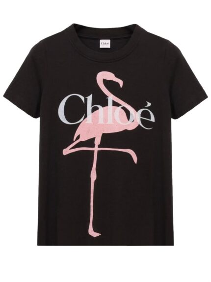 CHLOÉ T-SHIRT WITH LOGO