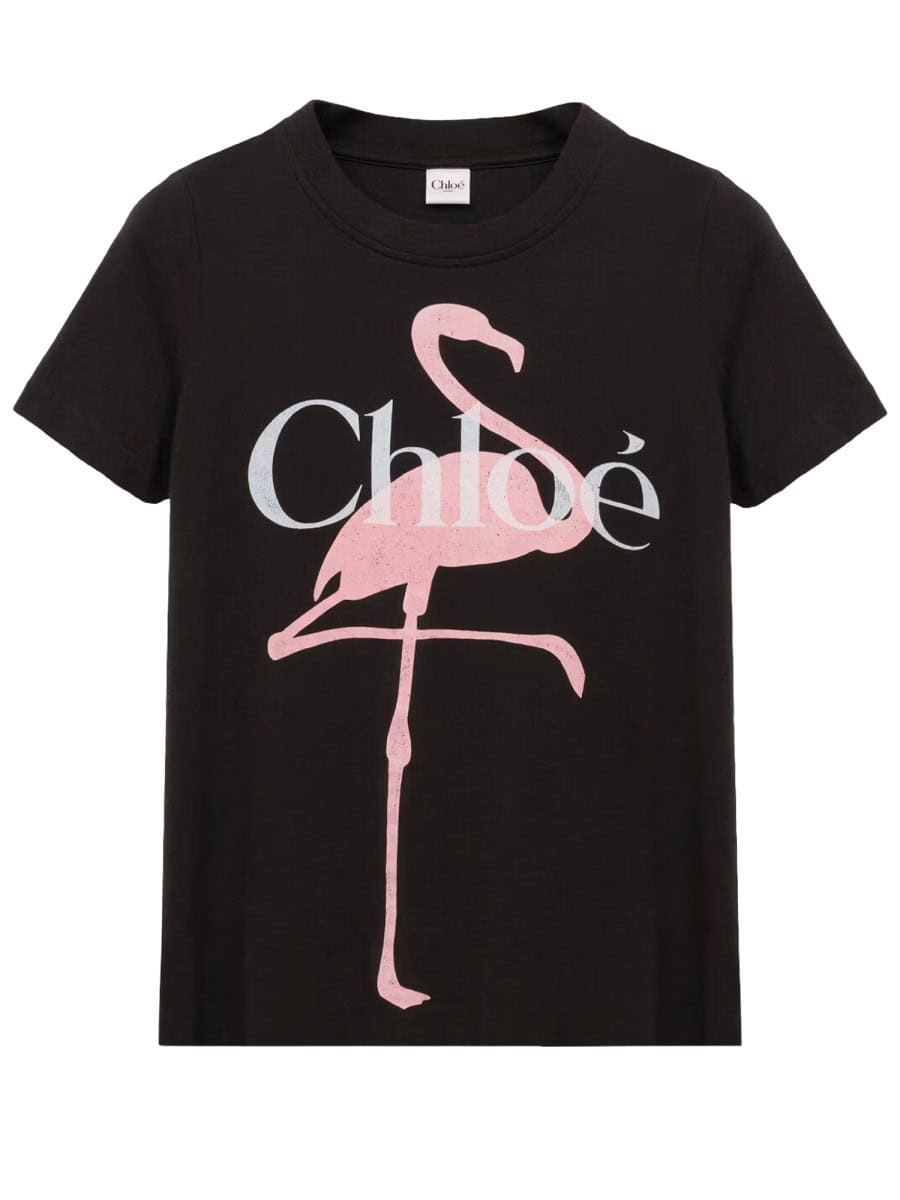 CHLOÉ T-SHIRT WITH LOGO