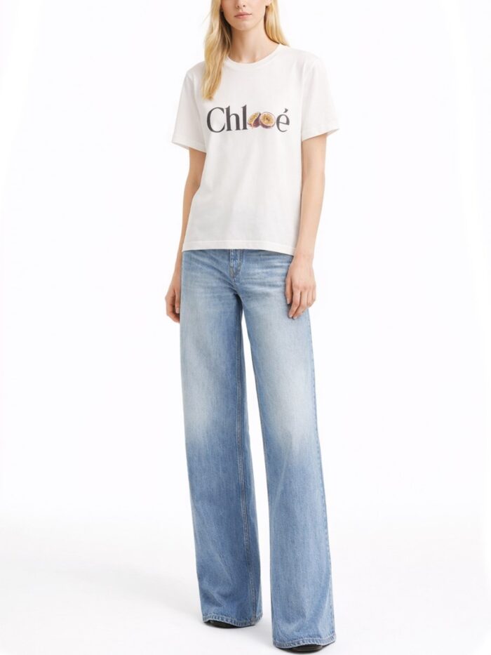 CHLOÉ T-SHIRT WITH LOGO