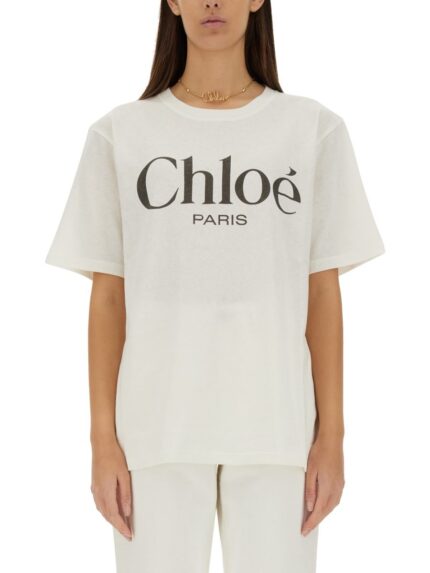 CHLOE' T-SHIRT WITH LOGO