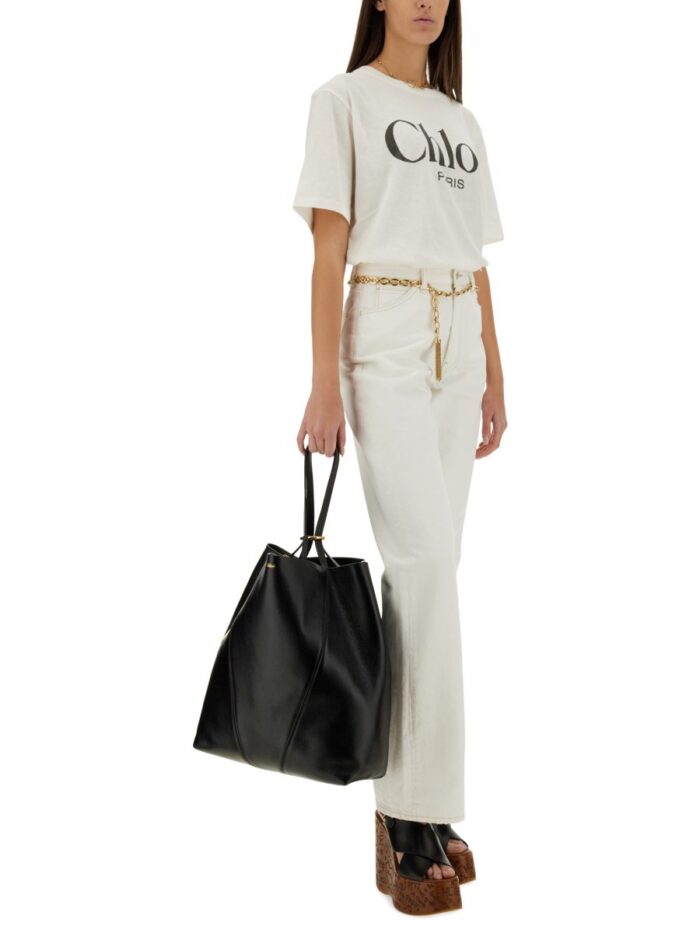 CHLOE' T-SHIRT WITH LOGO