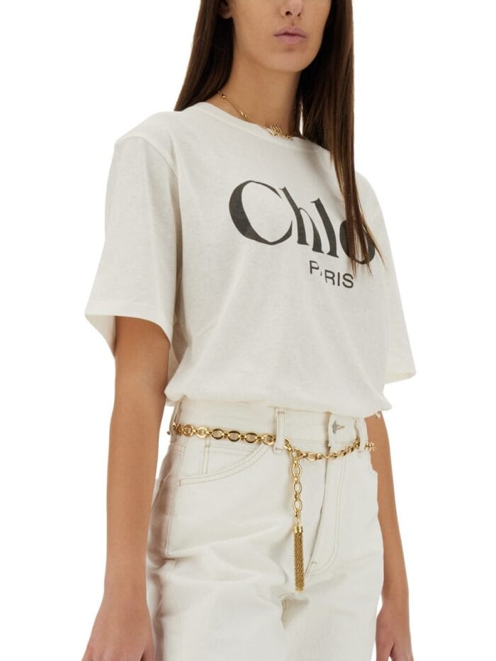 CHLOE' T-SHIRT WITH LOGO