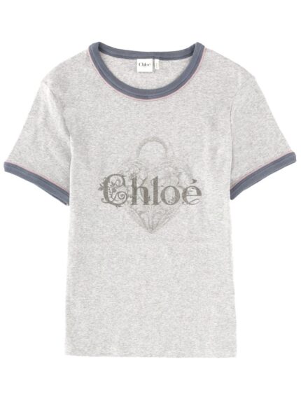 CHLOÉ T-SHIRT WITH LOGO