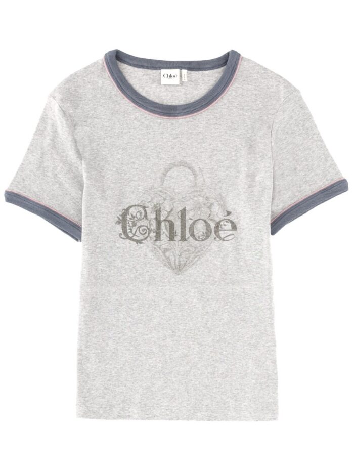 CHLOÉ T-SHIRT WITH LOGO