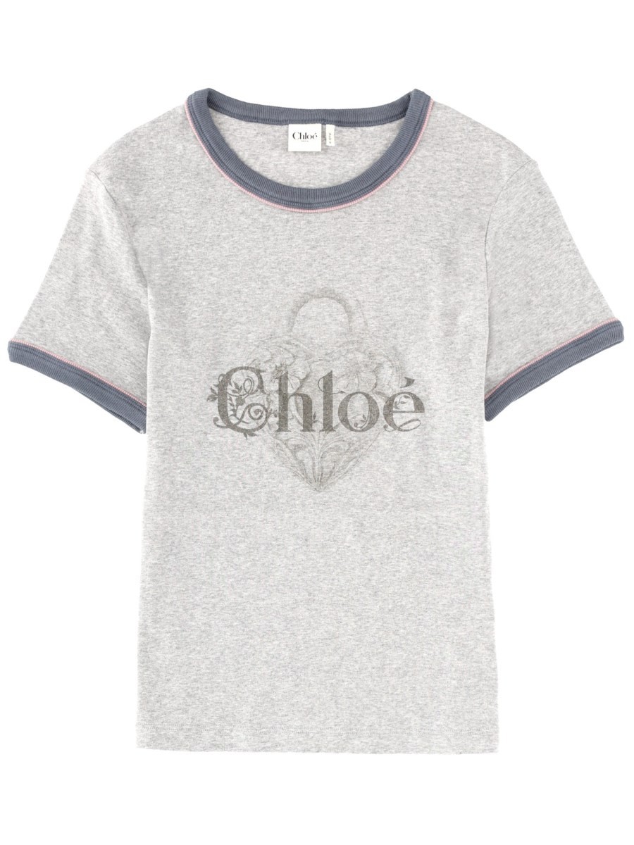 CHLOÉ T-SHIRT WITH LOGO