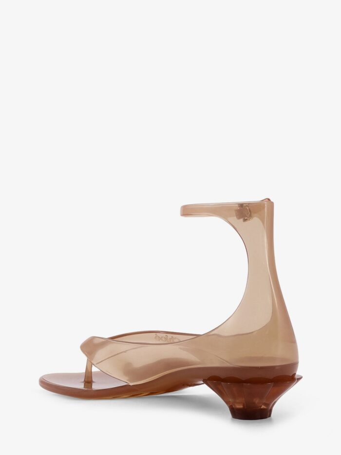 CHLOE' TPU Jelly Sandals With Shell Heel