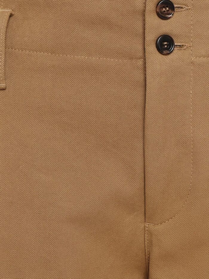 CHLOE' Wide Leg Canvas Trousers