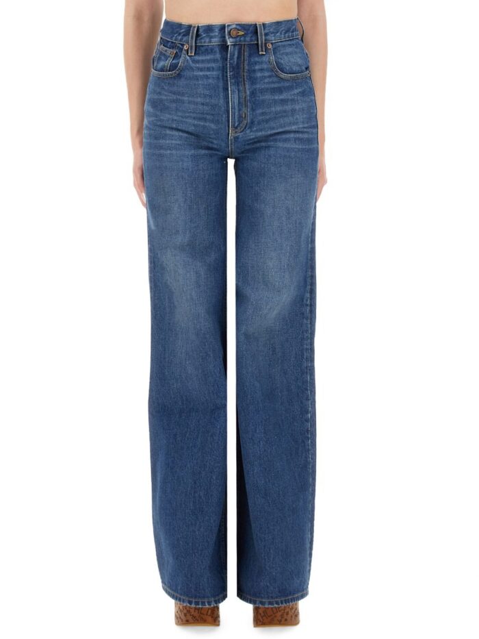 chloÉ wide leg jeans CHLOÉ WIDE LEG JEANS