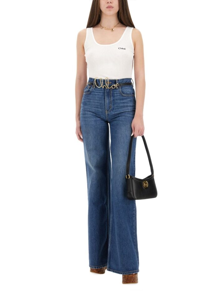 chloÉ wide leg jeans CHLOÉ WIDE LEG JEANS