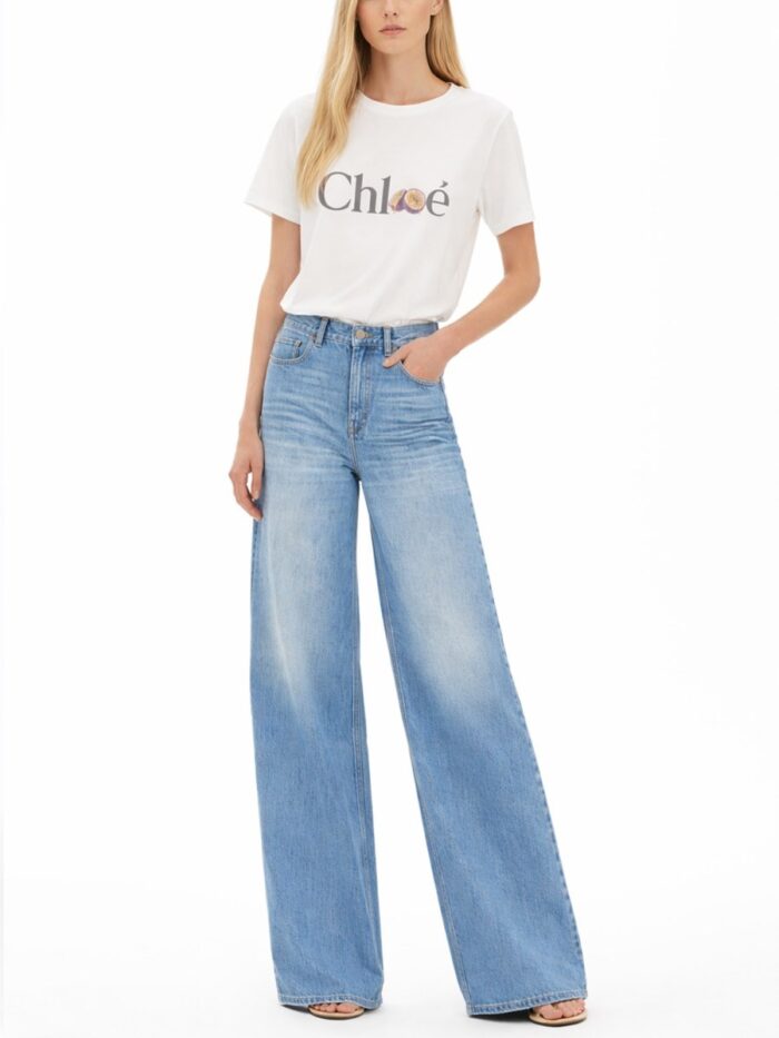 CHLOÉ WIDE LEG JEANS