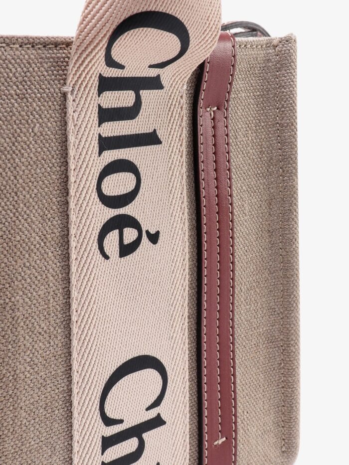 CHLOE' Woody Linen Handbag