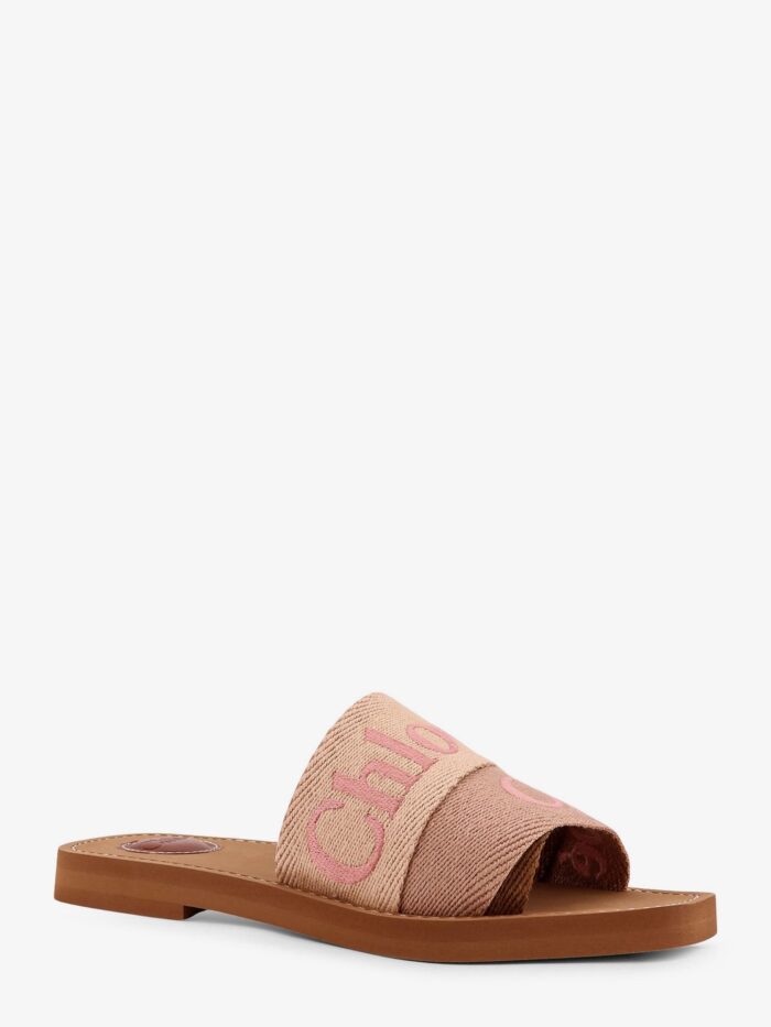 CHLOE' Woody Linen Sandals