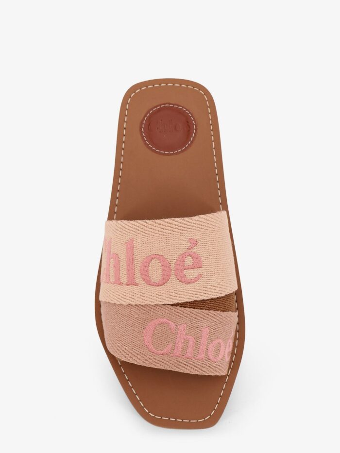 CHLOE' Woody Linen Sandals