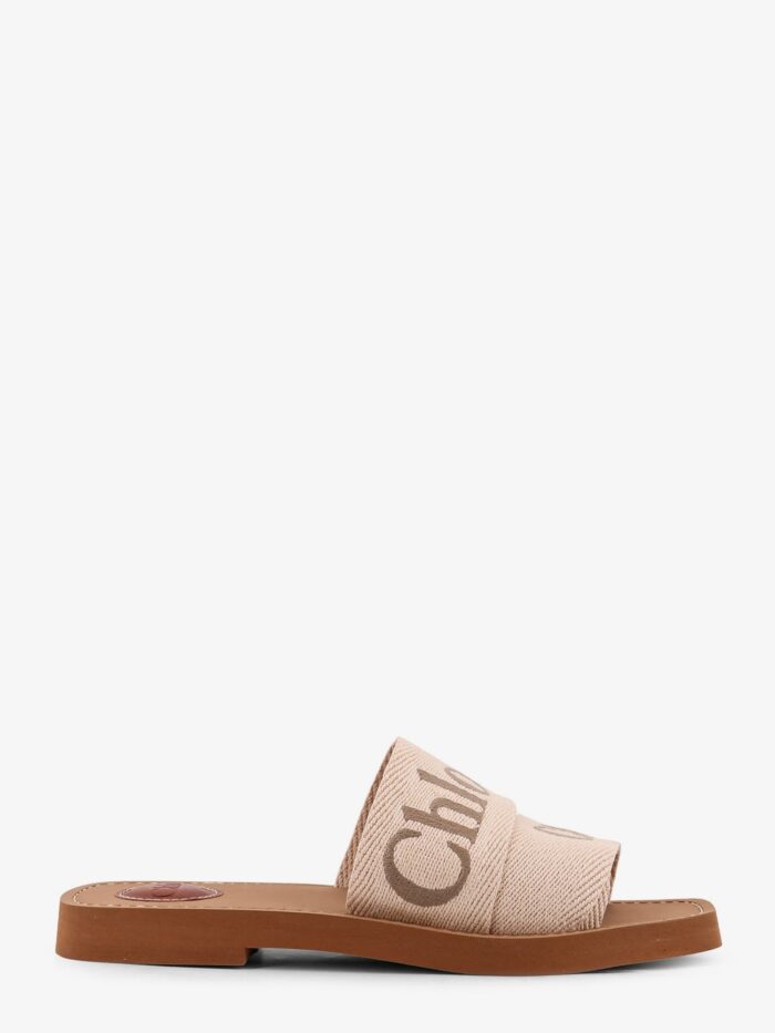 CHLOE' Woody Linen Sandals