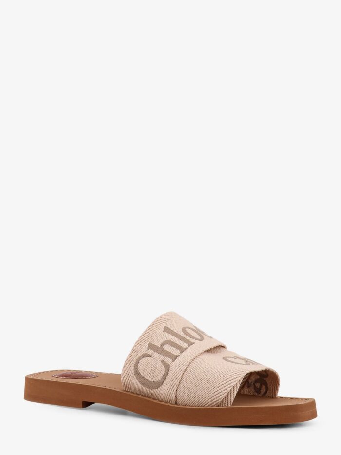 CHLOE' Woody Linen Sandals