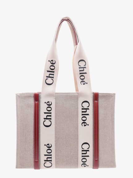 CHLOE' Woody Linen Shoulder Bag