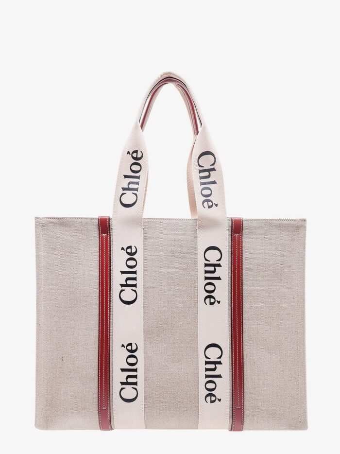CHLOE' Woody Linen Shoulder Bag