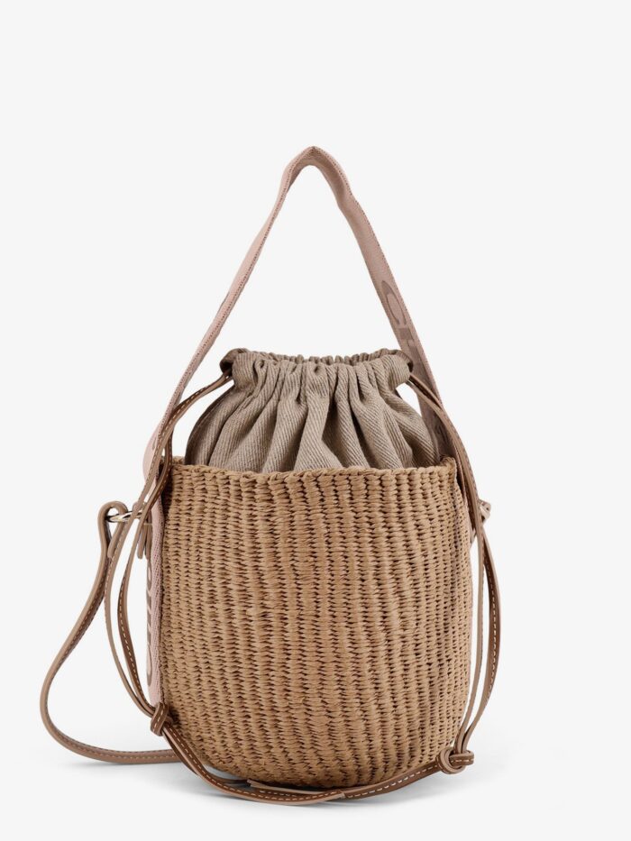 chloe' woody raffia bucket bag CHLOE' Woody Raffia Bucket Bag