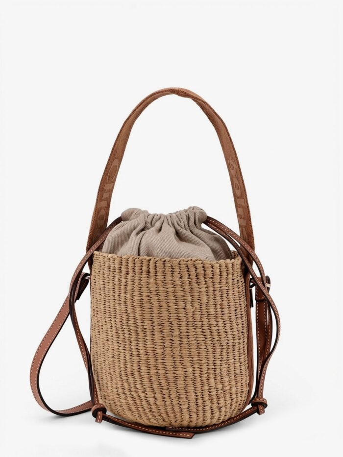 CHLOE' Woody Raffia Bucket Bag