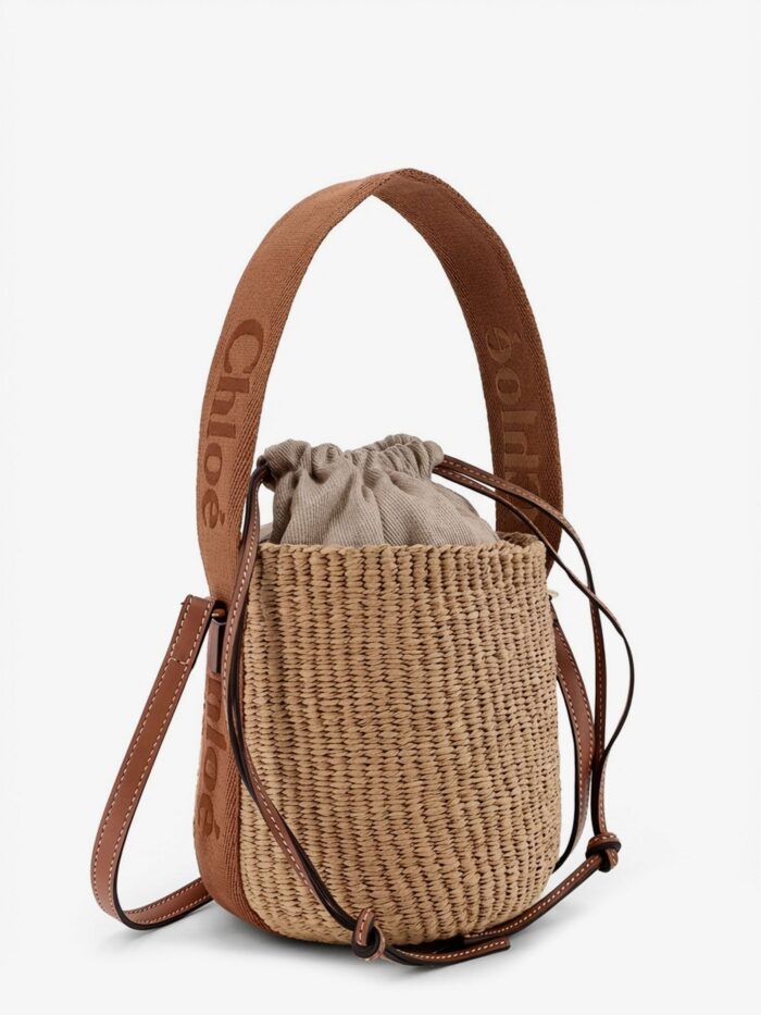 CHLOE' Woody Raffia Bucket Bag