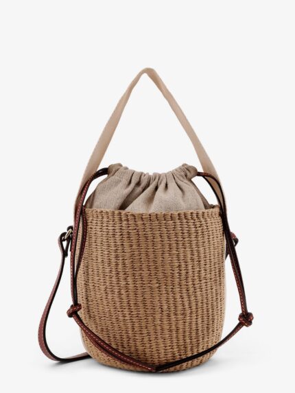 CHLOE' Woody Raffia Bucket Bag