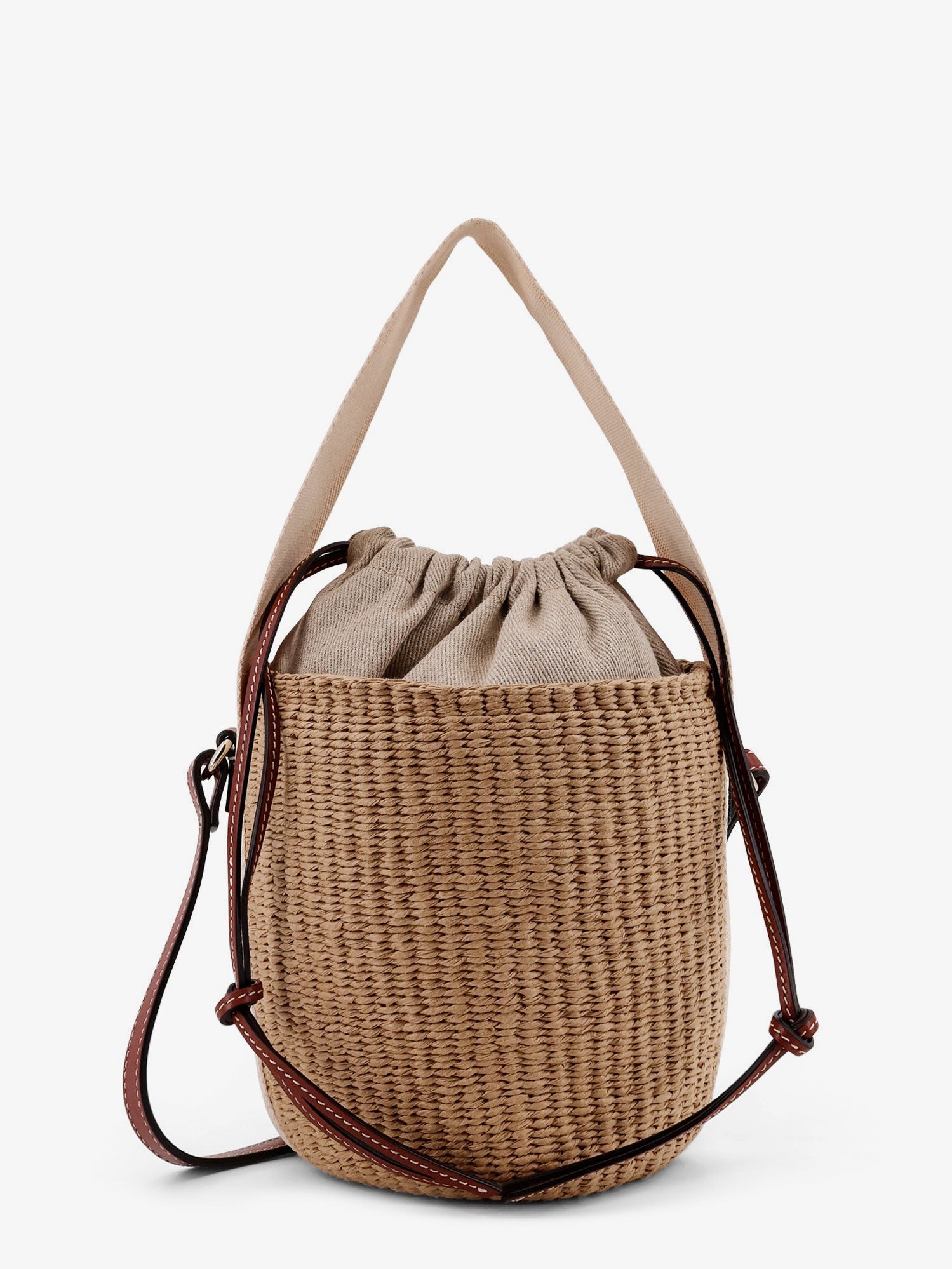 CHLOE' Woody Raffia Bucket Bag