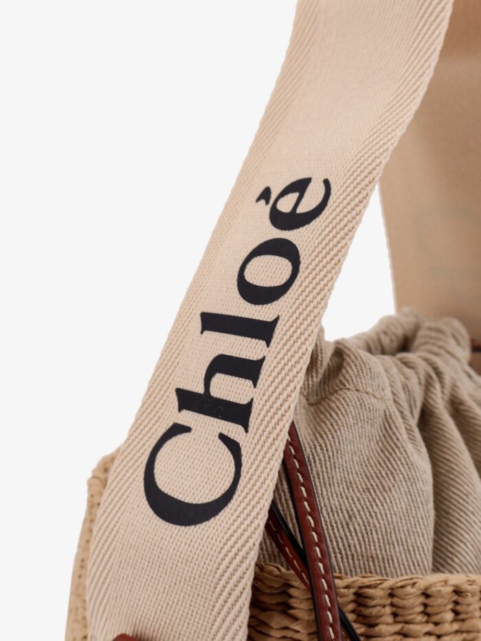 CHLOE' Woody Raffia Bucket Bag
