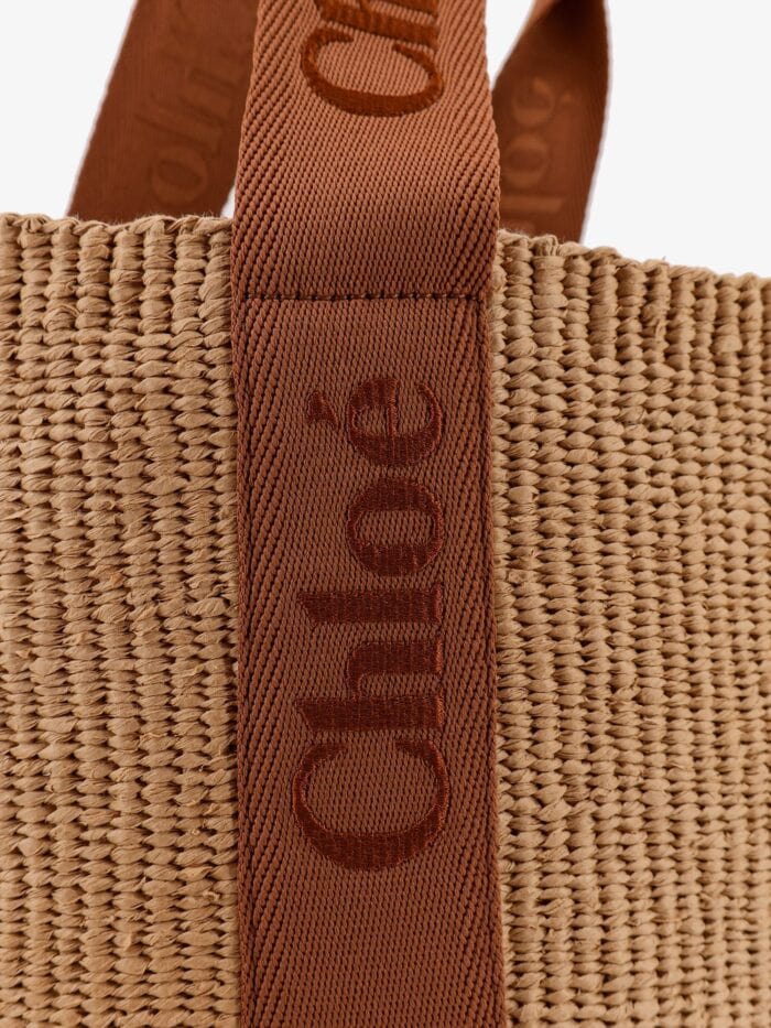 CHLOE' Woody Raffia Shoulder Bag