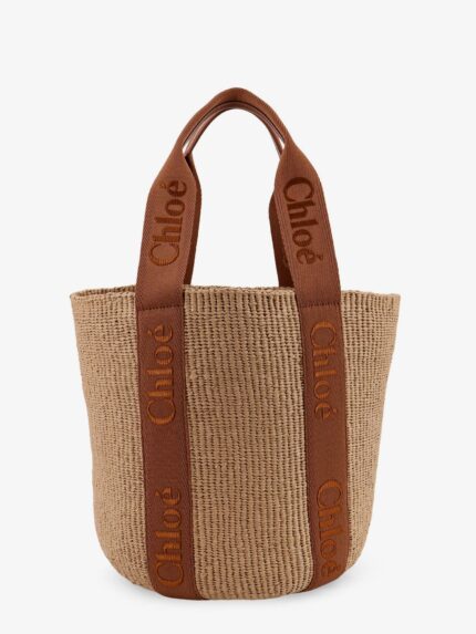 CHLOE' Woody Raffia Shoulder Bag