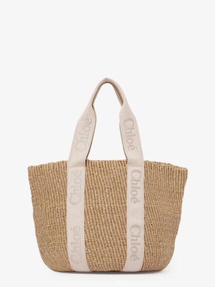 CHLOE' Woody Rafia Shoulder Bag