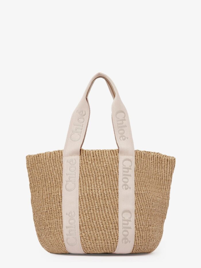 CHLOE' Woody Rafia Shoulder Bag