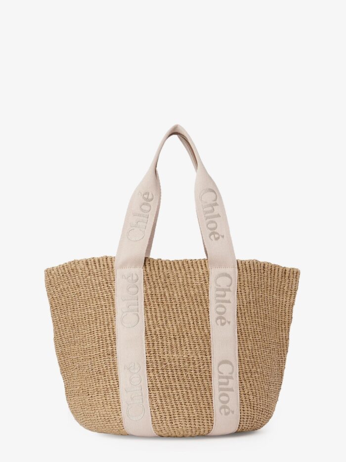 CHLOE' Woody Rafia Shoulder Bag