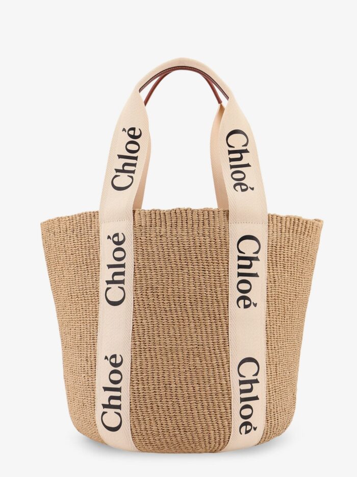 CHLOE' Woody Rafia Shoulder Bag