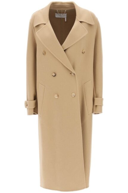 CHLOE' Wool And Cashmere Double-breasted Coat