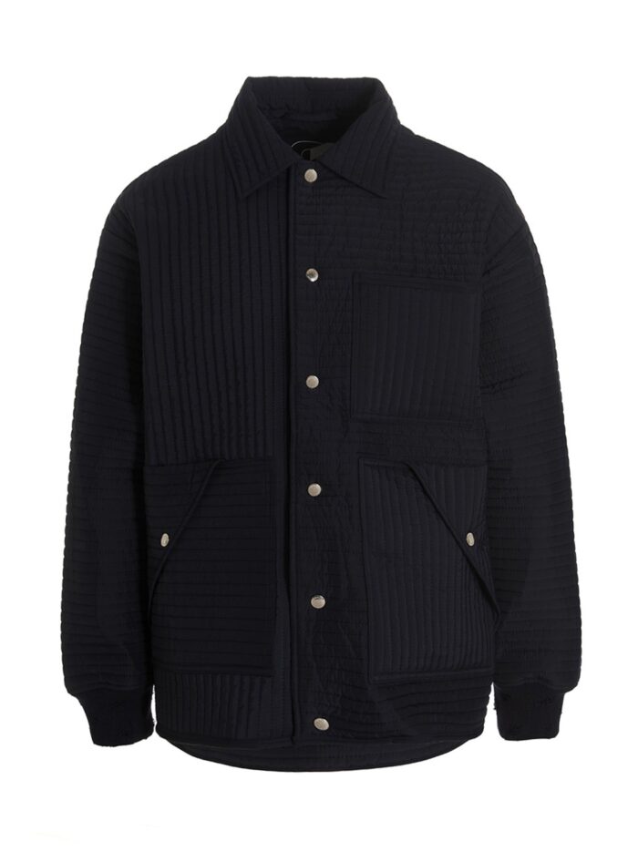 khrisjoy 'chore quilted stripes' down jacket KHRISJOY 'Chore Quilted Stripes' Down Jacket