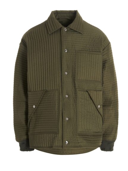 KHRISJOY 'Chore Quilted Stripes' Down Jacket