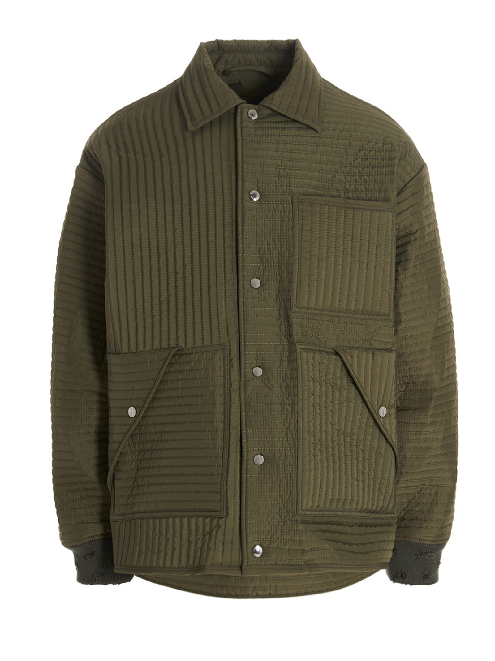 KHRISJOY 'Chore Quilted Stripes' Down Jacket