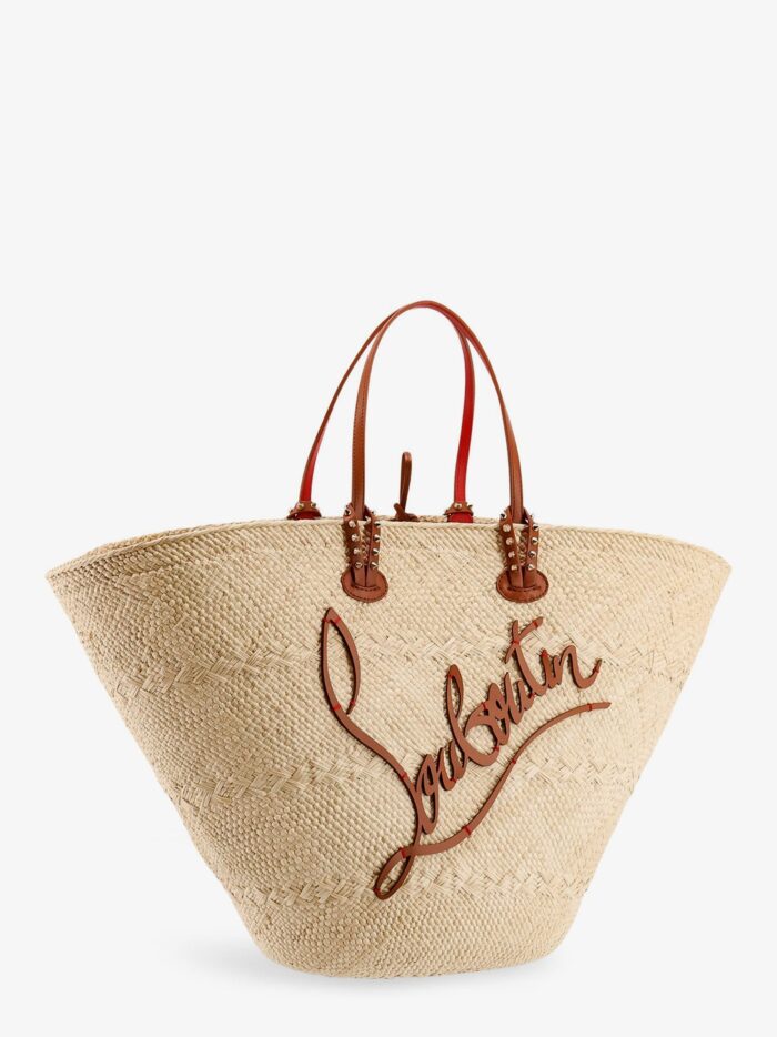CHRISTIAN LOUBOUTIN Cabata Large Raffia Shoulder Bag