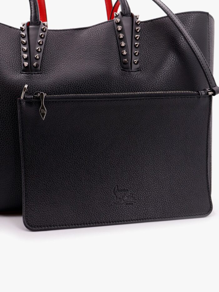 CHRISTIAN LOUBOUTIN Cabata Leather Shoulder Bag With Studs