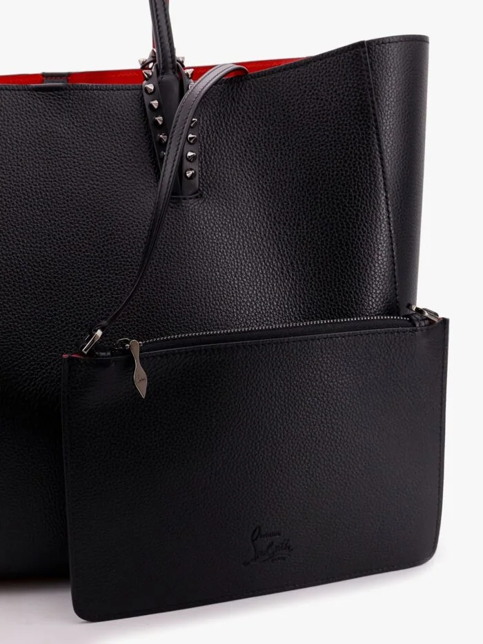 CHRISTIAN LOUBOUTIN Cabata Leather Shoulder Bag With Studs