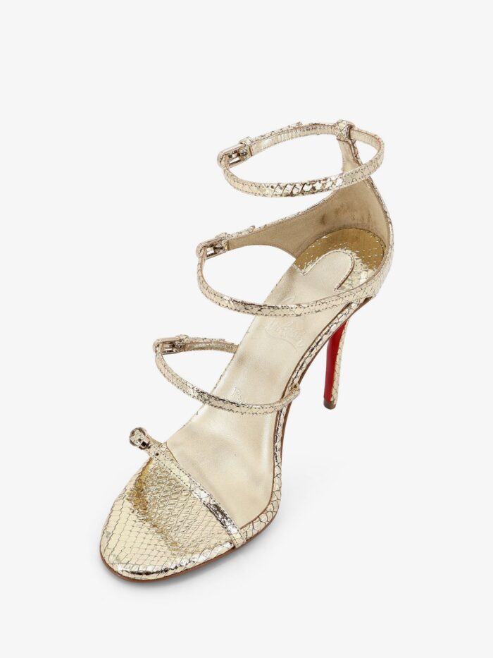 CHRISTIAN LOUBOUTIN Millenium 100 Python Leather Sandals