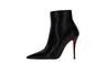 CHRISTIAN LOUBOUTIN Miss Z Booty Leather Ankle Boots
