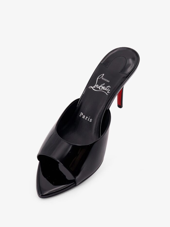 CHRISTIAN LOUBOUTIN Miss Z Mule 80 Patent Leather Sandals